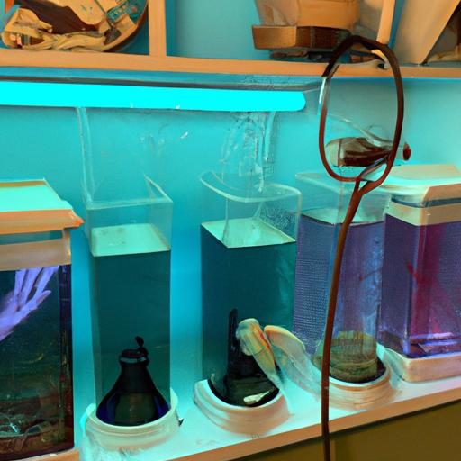 Bể cá sạch sẽ với nhiệt độ và ánh sáng phù hợp cho cá Betta đầy màu sắc.