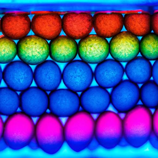Trứng cá bảy màu sáng rực trong nước sạch